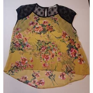 Vintage Y2K Floral Lace Blouse Chloe K, Medium dressy fashion going out summer